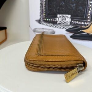 Chanel Caviar skin C C long Wallet